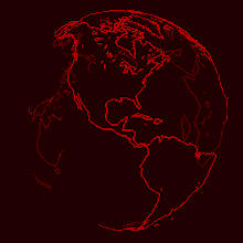 rotating globe